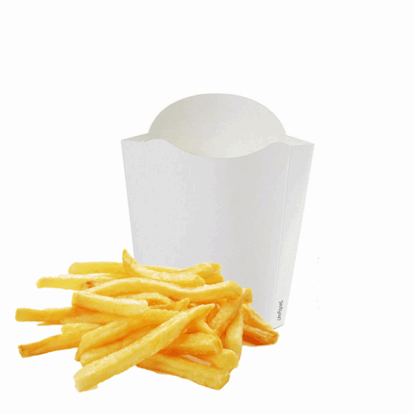 ESTUCHE PAPAS FRITAS BLANCO S x50 - Imagen 1